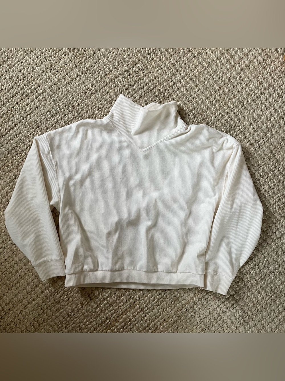 Madewell Ribbed Turtleneck Sweatshirt